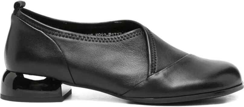 SERGIO MORETTI FIRENZE crossover-panel loafers Zwart