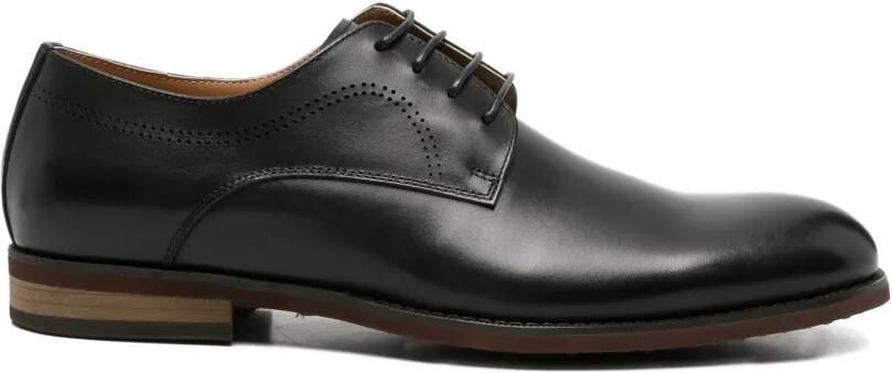 SERGIO MORETTI FIRENZE Derby schoenen met geperforeerd detail Zwart