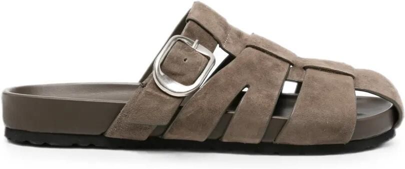 SERGIO MORETTI FIRENZE Gekooide sandalen met gesp Bruin
