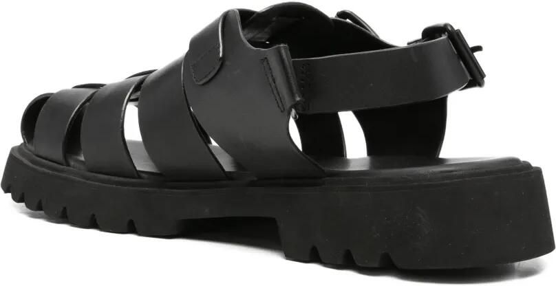 SERGIO MORETTI FIRENZE Gekooide sandalen met gesp Zwart - Foto 4