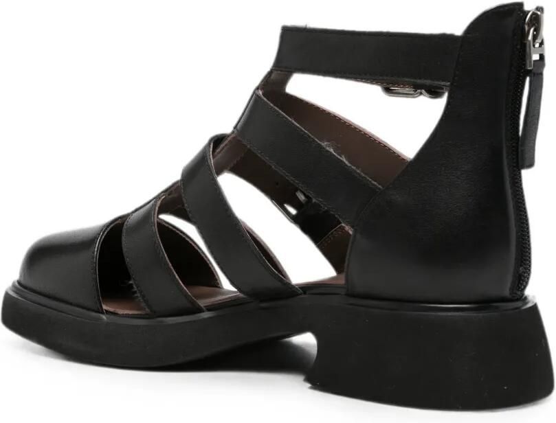 SERGIO MORETTI FIRENZE Gekooide sandalen met gesp Zwart - Foto 3