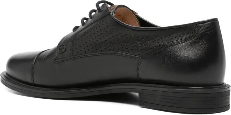 SERGIO MORETTI FIRENZE Geperforeerde derby schoenen Zwart - Foto 2