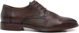 SERGIO MORETTI FIRENZE Geperforeerde leren Oxford veterschoenen Bruin