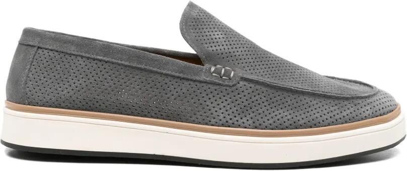 SERGIO MORETTI FIRENZE Geperforeerde loafers Grijs