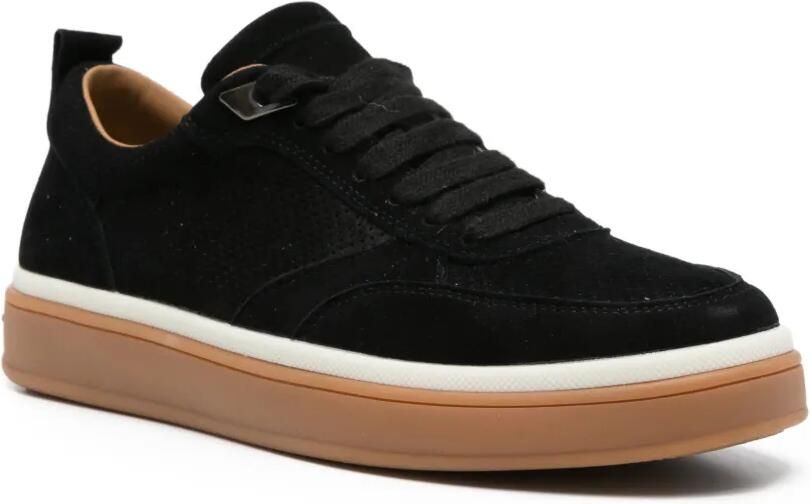 SERGIO MORETTI FIRENZE Geperforeerde sneakers Zwart