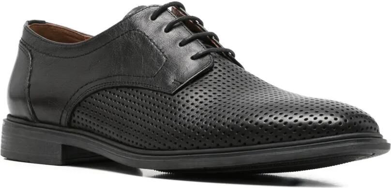 SERGIO MORETTI FIRENZE Geperforeerde veterschoenen Zwart - Foto 3