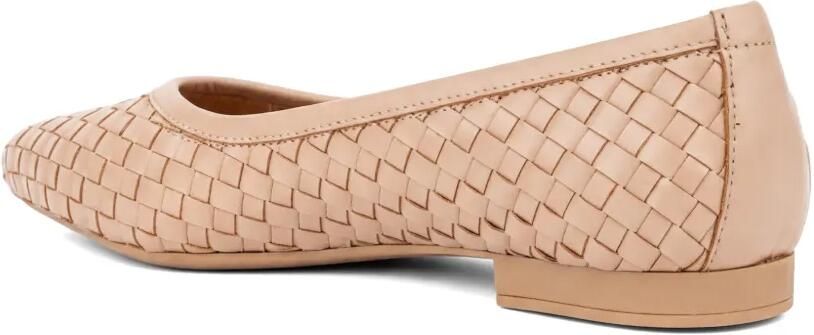SERGIO MORETTI FIRENZE Geweven leren ballerina's Beige - Foto 2