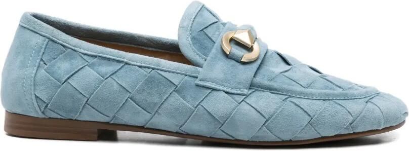 SERGIO MORETTI FIRENZE Geweven loafers met horsebit Blauw