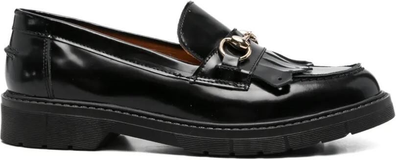 SERGIO MORETTI FIRENZE Horsebit Kiltie loafers Zwart