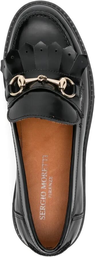 SERGIO MORETTI FIRENZE Horsebit Kiltie loafers Zwart - Foto 3