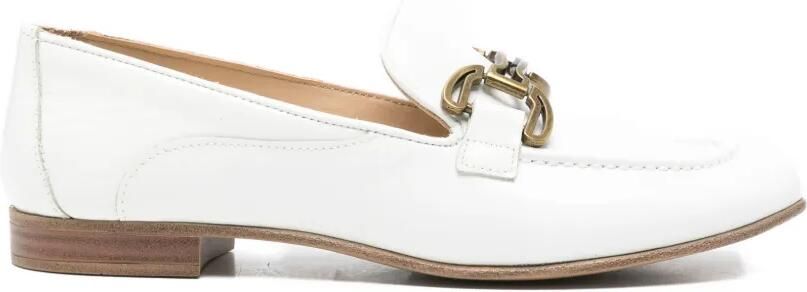 SERGIO MORETTI FIRENZE Horsebit leren loafers Wit