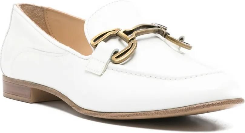 SERGIO MORETTI FIRENZE Horsebit leren loafers Wit - Foto 2