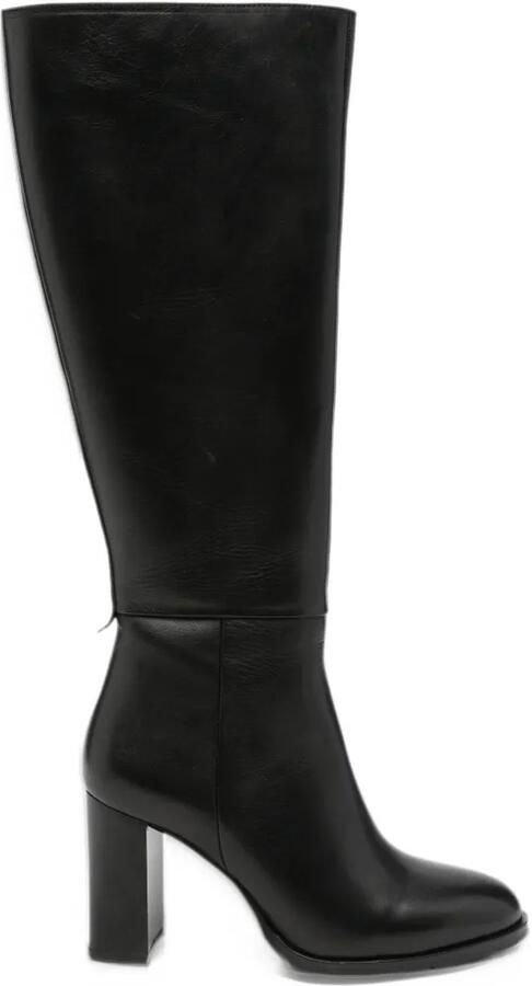 SERGIO MORETTI FIRENZE knee-high block-heel boots Zwart