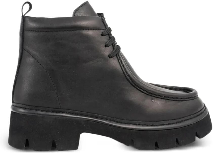 SERGIO MORETTI FIRENZE lace-up chunky boots Zwart