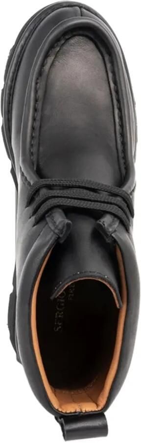 SERGIO MORETTI FIRENZE lace-up chunky boots Zwart - Foto 4