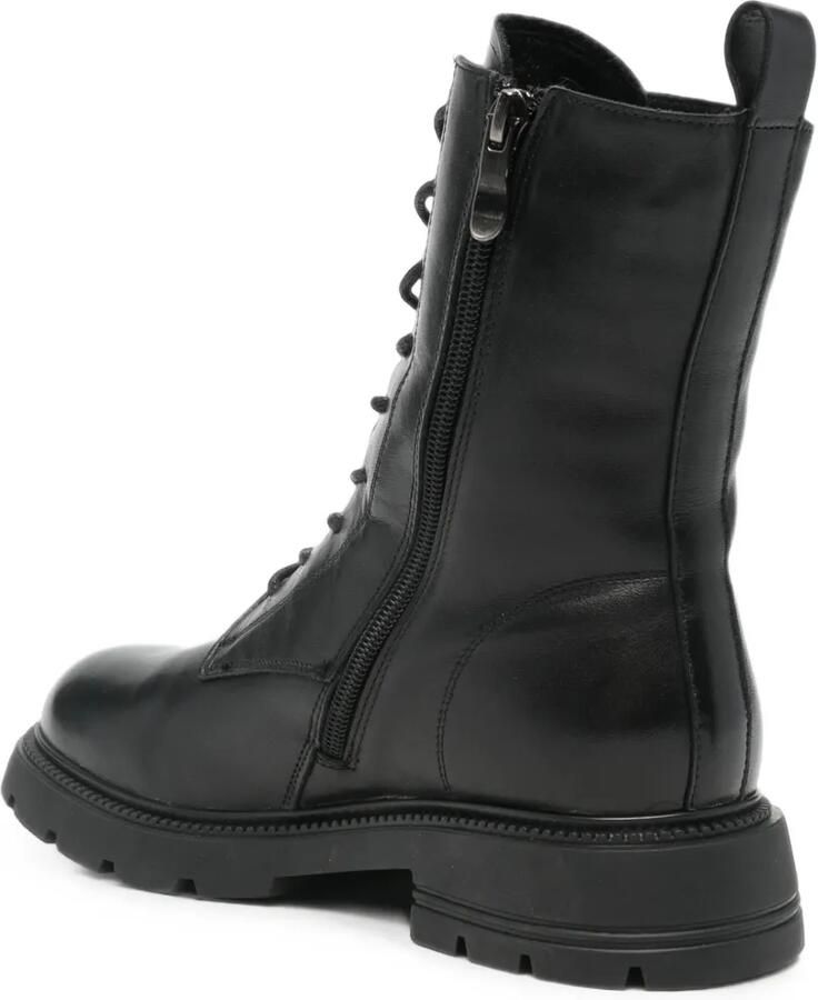 SERGIO MORETTI FIRENZE lace-up leather ankle boots Zwart - Foto 2