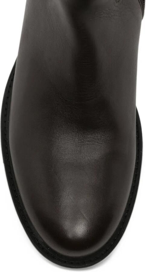 SERGIO MORETTI FIRENZE leather knee-high boots Bruin - Foto 2