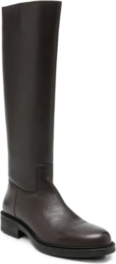 SERGIO MORETTI FIRENZE leather knee-high boots Bruin - Foto 4