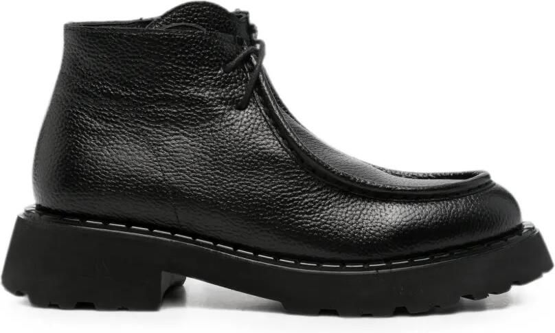 SERGIO MORETTI FIRENZE Leren desert boots met ritssluiting Zwart