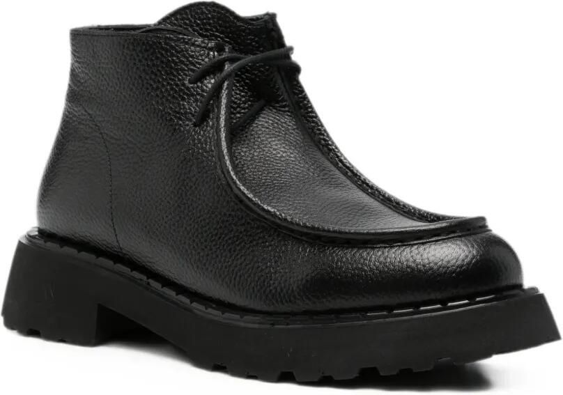 SERGIO MORETTI FIRENZE Leren desert boots met ritssluiting Zwart - Foto 3