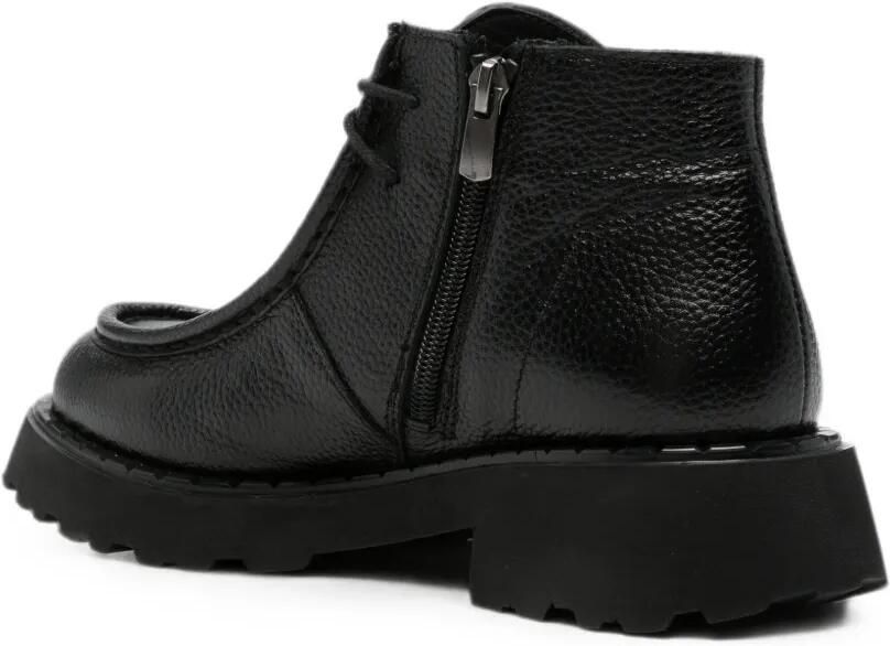 SERGIO MORETTI FIRENZE Leren desert boots met ritssluiting Zwart - Foto 2