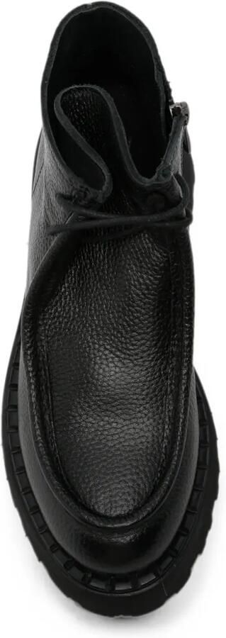 SERGIO MORETTI FIRENZE Leren desert boots met ritssluiting Zwart - Foto 4
