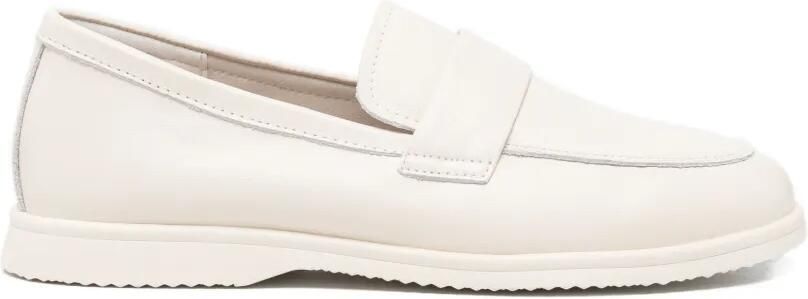 SERGIO MORETTI FIRENZE Leren loafers Beige