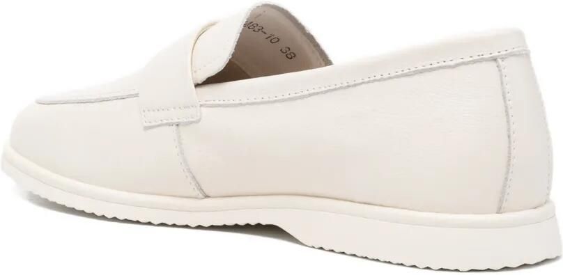 SERGIO MORETTI FIRENZE Leren loafers Beige - Foto 3