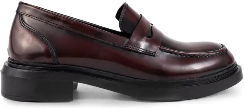 SERGIO MORETTI FIRENZE Leren loafers Bruin