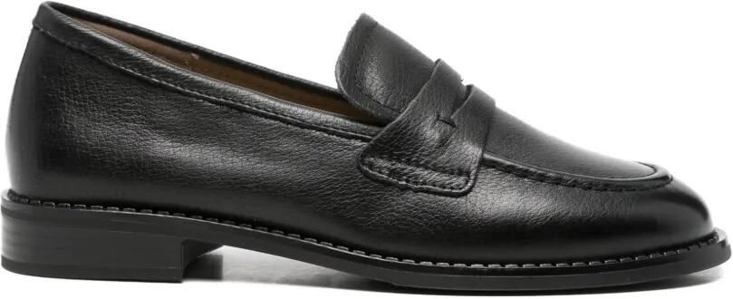 SERGIO MORETTI FIRENZE Leren loafers Zwart