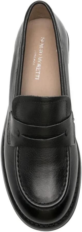 SERGIO MORETTI FIRENZE Leren loafers Zwart - Foto 4