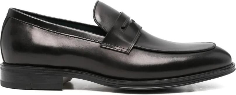 SERGIO MORETTI FIRENZE Leren loafers Zwart