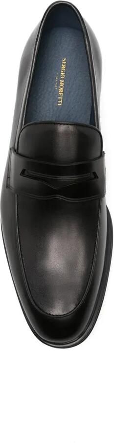 SERGIO MORETTI FIRENZE Leren loafers Zwart - Foto 4