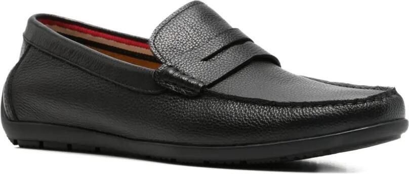 SERGIO MORETTI FIRENZE Leren loafers Zwart