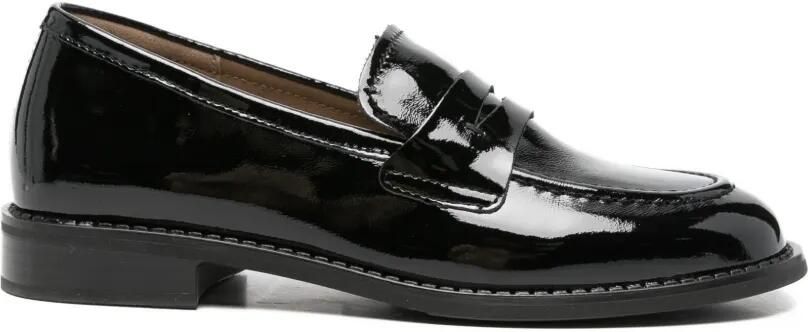 SERGIO MORETTI FIRENZE Leren loafers Zwart