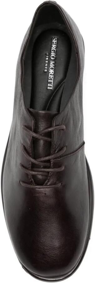 SERGIO MORETTI FIRENZE Leren Oxford veterschoenen Bruin - Foto 3