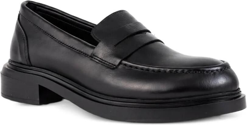 SERGIO MORETTI FIRENZE Leren penny loafers Zwart - Foto 2