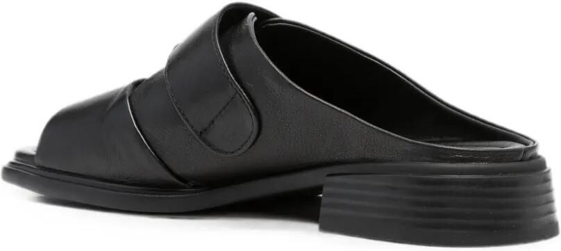 SERGIO MORETTI FIRENZE Leren sandalen met draaislot Zwart - Foto 3