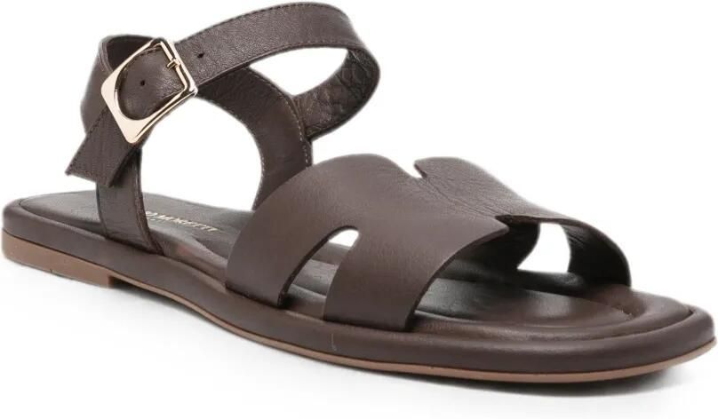 SERGIO MORETTI FIRENZE Leren sandalen met gesp Bruin - Foto 2