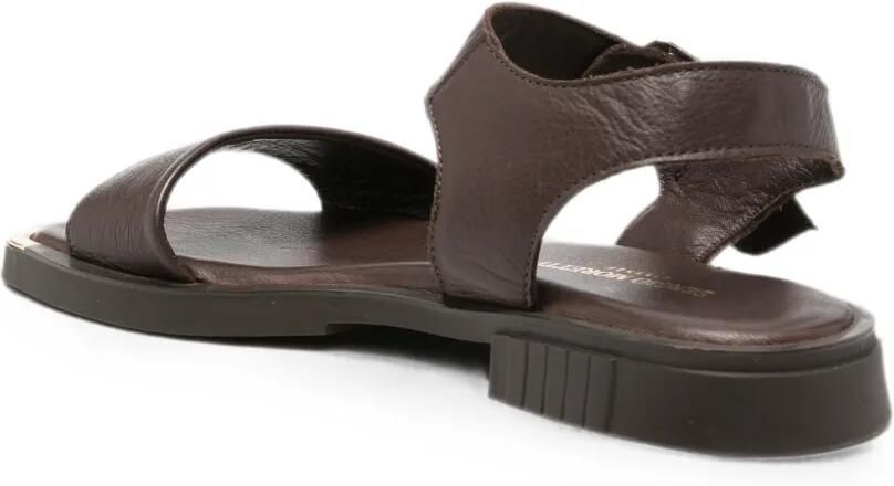 SERGIO MORETTI FIRENZE Leren sandalen met gesp Bruin - Foto 4