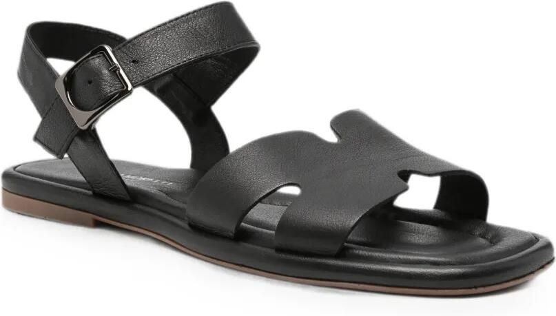SERGIO MORETTI FIRENZE Leren sandalen met gesp Zwart - Foto 2