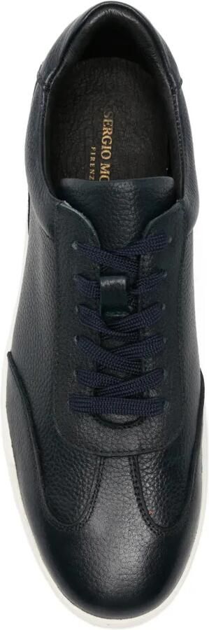 SERGIO MORETTI FIRENZE Leren sneakers Blauw - Foto 3