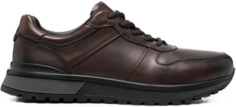 SERGIO MORETTI FIRENZE Leren sneakers Bruin