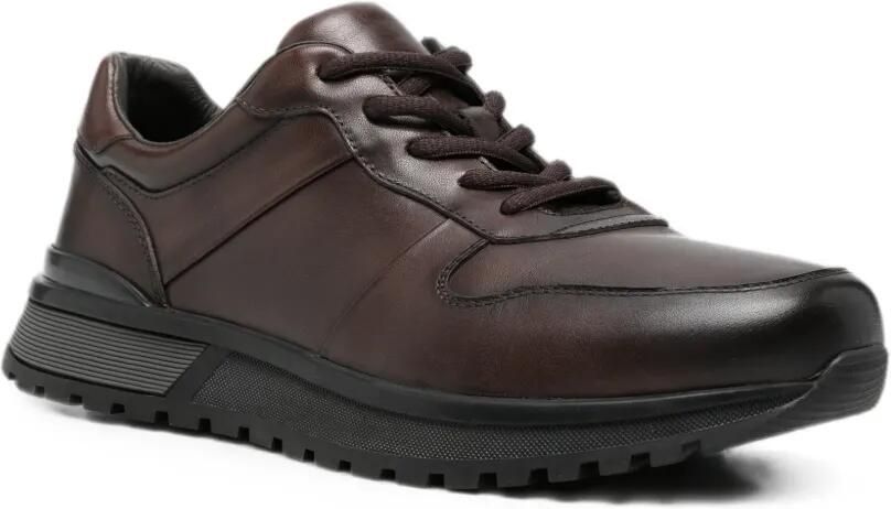 SERGIO MORETTI FIRENZE Leren sneakers Bruin - Foto 3