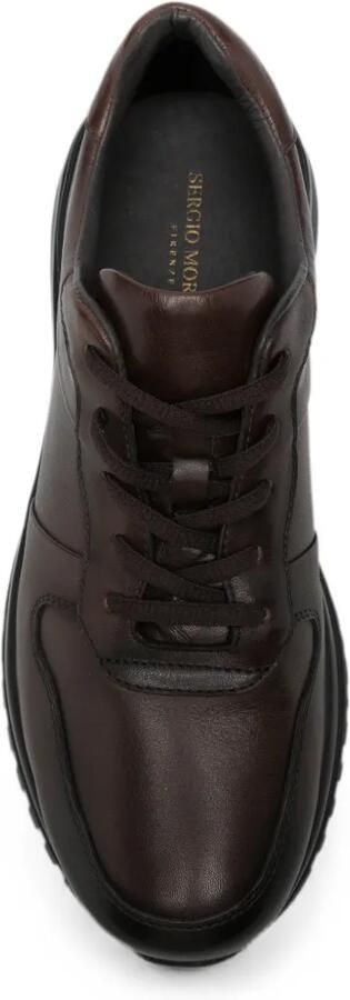 SERGIO MORETTI FIRENZE Leren sneakers Bruin - Foto 4