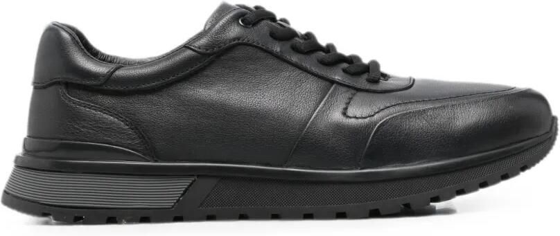 SERGIO MORETTI FIRENZE Leren sneakers met vlakken Blauw