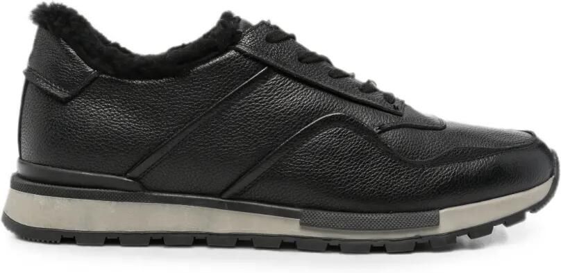 SERGIO MORETTI FIRENZE Leren sneakers Zwart