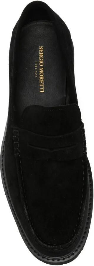 SERGIO MORETTI FIRENZE Loafers met chunky zool Zwart - Foto 4