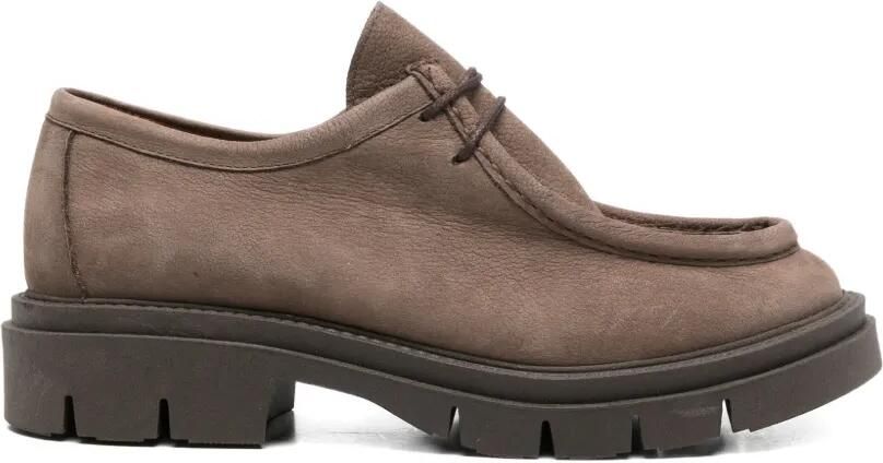 SERGIO MORETTI FIRENZE Loafers met geribbelde zool Bruin