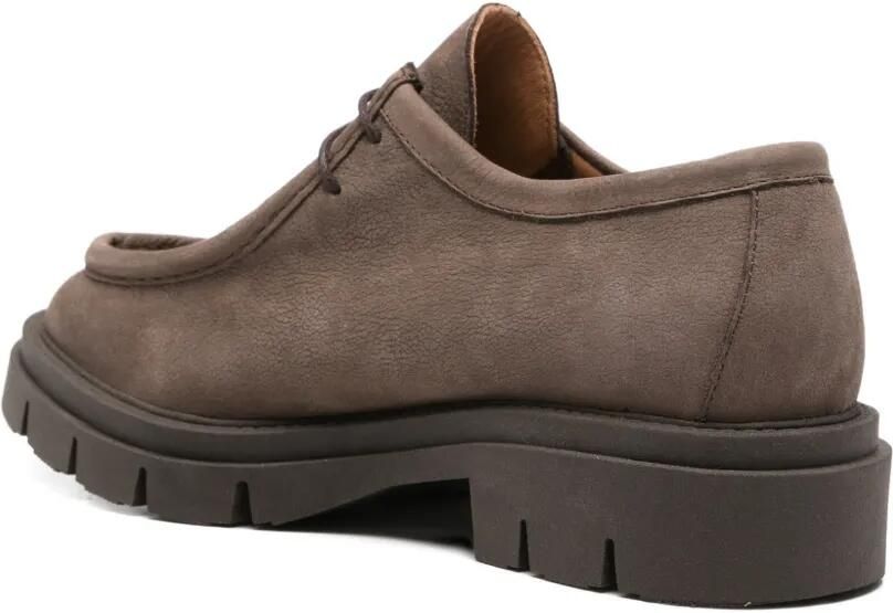 SERGIO MORETTI FIRENZE Loafers met geribbelde zool Bruin - Foto 2